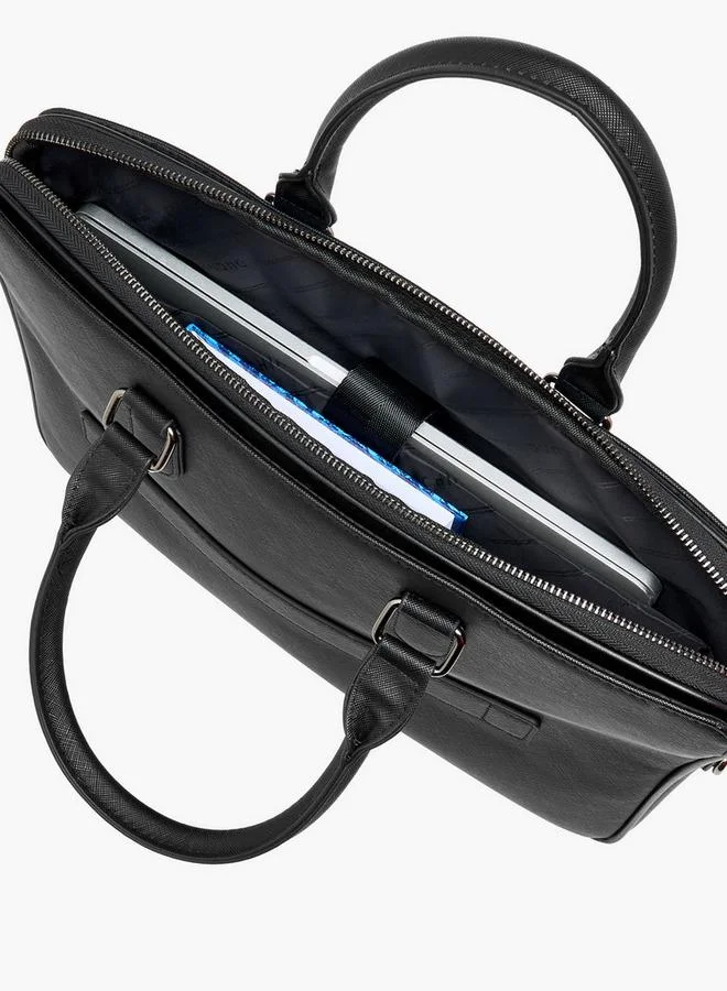 DUCHINI BLACK Men Textured Laptop Bag for Men | Best Price UAE